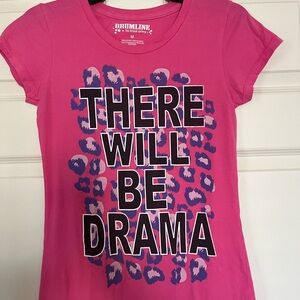 Pink Graphic Long Sleeve Tee